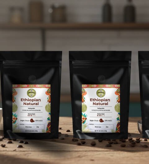 Buy 3 for a  10% Discount - Ethiopian Natural Coffee