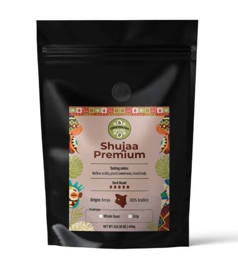 Shujaa Premium Kenyan Coffee - Dark Roast